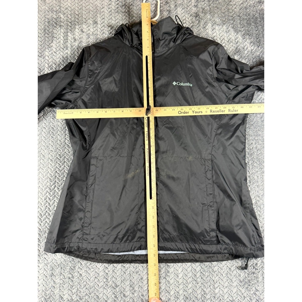 Columbia Omni-Shield Switchback IV Jacket Womens XL Black Hooded Hiking‎ Zip Up - Picture 3 of 7